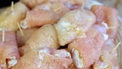 куриные рулетики с апельсином