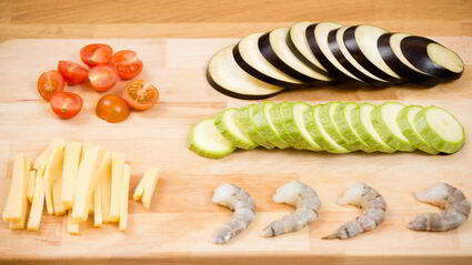 куриные рулеты с креветками