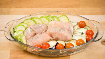 куриные рулеты с креветками