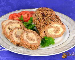 Мясной рулет Праздничный