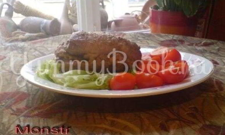 Рецепт мясной рулет с дижонской горчицей и бананами