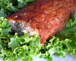 Мясной рулет с сыром и зеленью