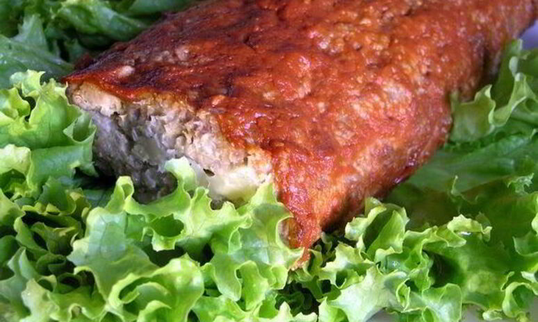 Рецепт мясной рулет с сыром и зеленью