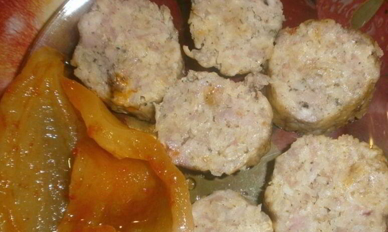 Рецепт мясной рулет с вермишелью на пару