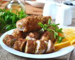 Мясные рулетики с сюрпризом