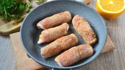 мясные рулетики с сюрпризом