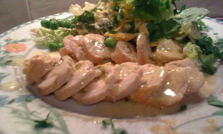 Рецепт рулет из индейки с сыром и зеленью