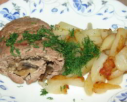 Рулет из индейки в фольге