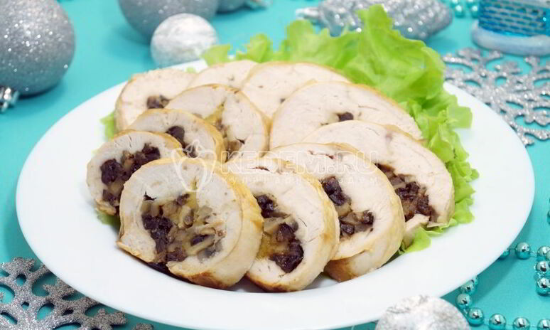 Рецепт рулет из куриной грудки