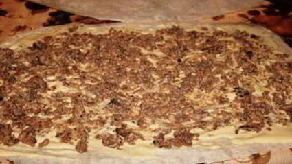 рулет из лаваша с сайрой