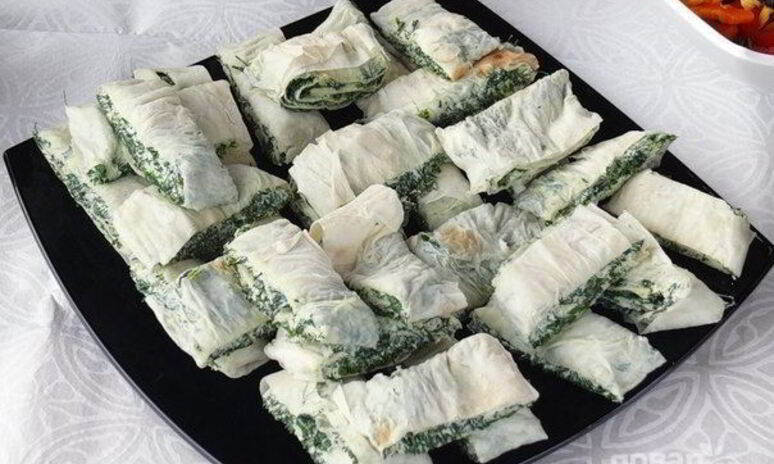 Рецепт рулет из лаваша с сыром и зеленью