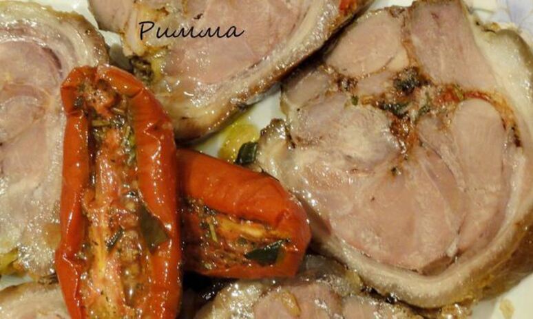 Рецепт рулет из свиной рульки для подарочной корзинки