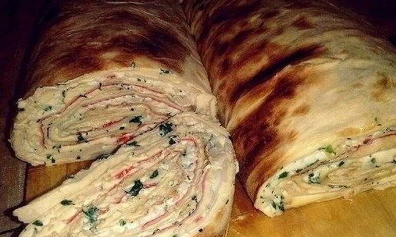 Рецепт рулет с крабовыми палочками и плавленым сыром