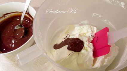 рулет с шоколадным узором