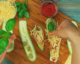 Рулетики из кабачков