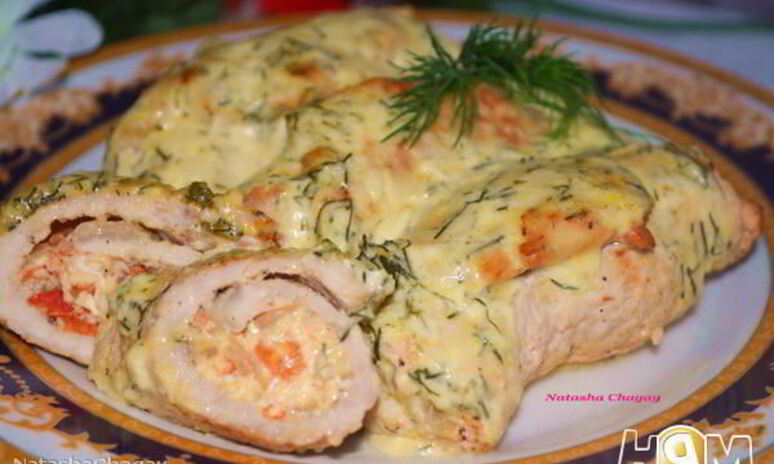 Рецепт рулетики из свинины с начинкой