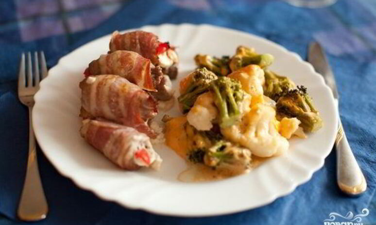 Рецепт рулетики из свинины с сыром