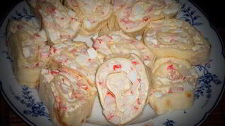 Рулетики с мягким сыром