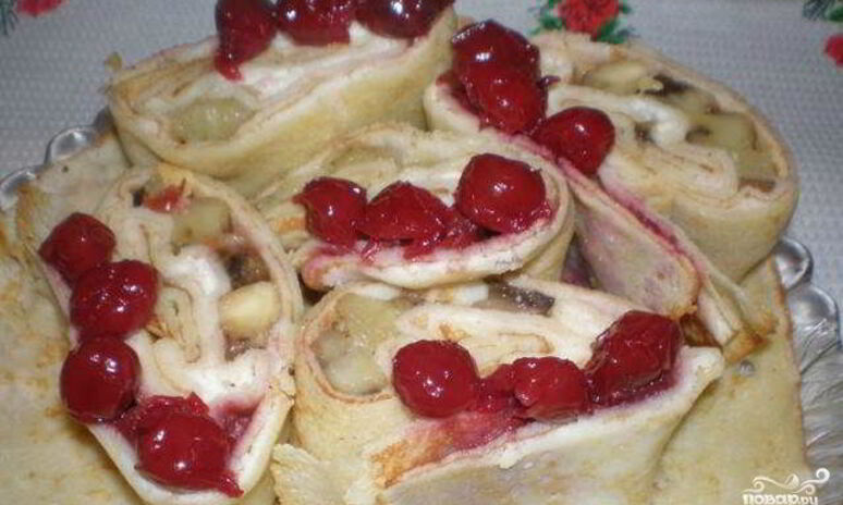 Рецепт рулеты из блинов