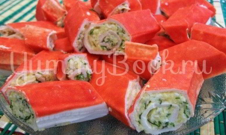 Рецепт рулеты из крабовых палочек