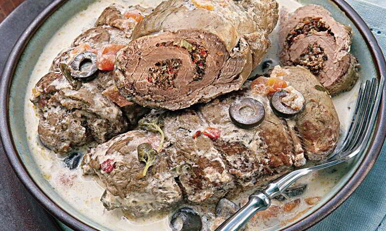 Рецепт рулеты из телятины нисуаз