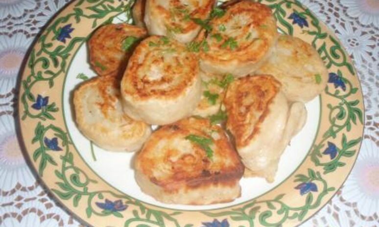 Рецепт рулеты с картофелем и грибами