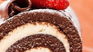 Шоколадный рулет Буше де ноэль с маскарпоне