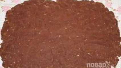 шоколадный рулет из печенья