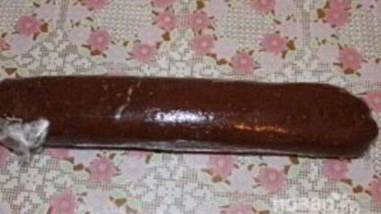 шоколадный рулет из печенья