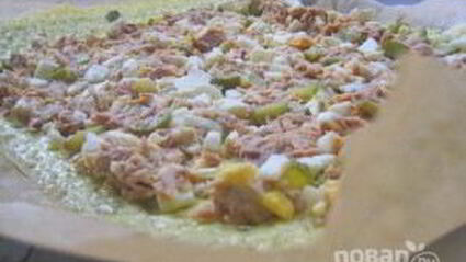 сырный рулет с тунцом