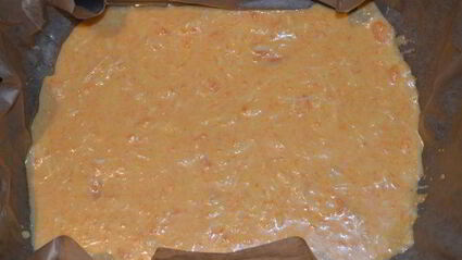 тыквенно-яичный рулет с куриной начинкой