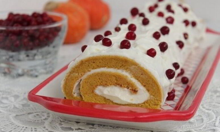 Рецепт тыквенный рулет