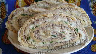 Закусочные рулетики к праздничному столу