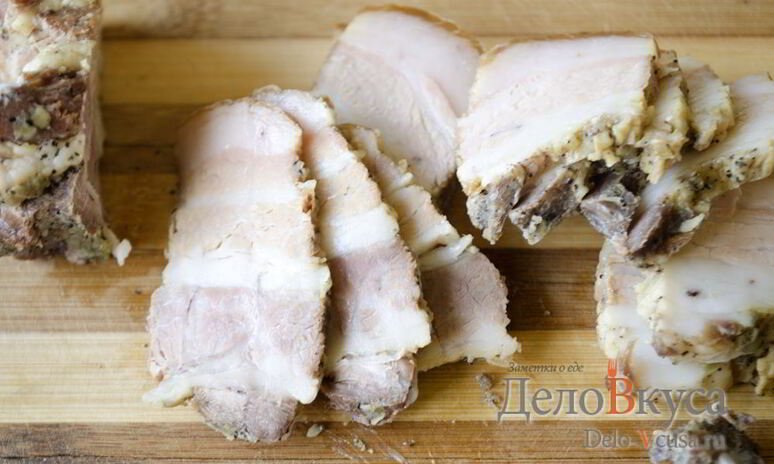 Рецепт сало с чесноком на водяной бане в банке