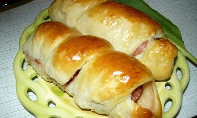 Рецепт сосиски в тесте