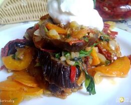 Соте из баклажан