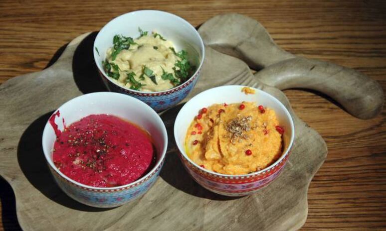 Рецепт свекольный и морковный хумус