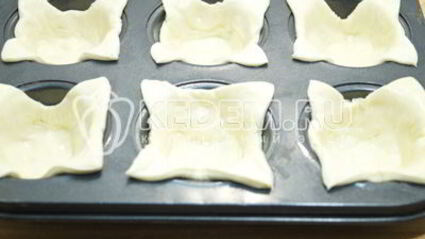 тарталетки из слоеного теста