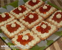 Тарталетки с икрой