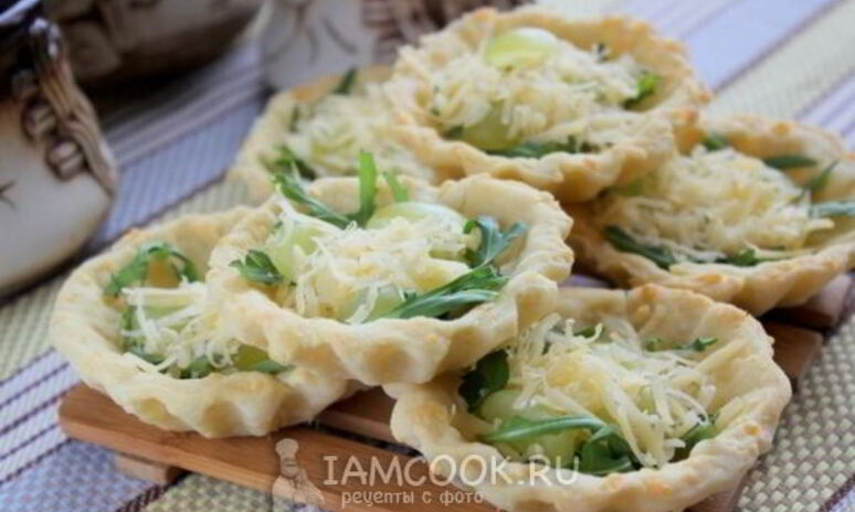 Рецепт тарталетки с сыром