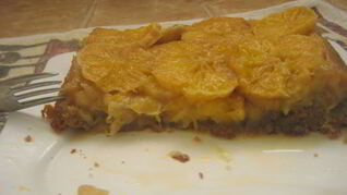 Апельсиново-банановый тарт татен