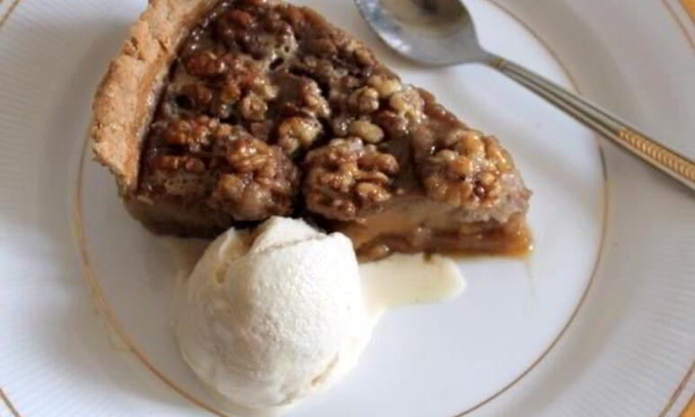 Рецепт банановый тарт с медом и грецкими орехами