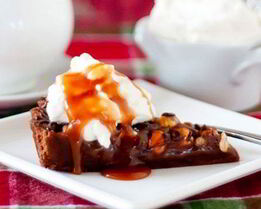 Французский шоколадный тарт с фундуком