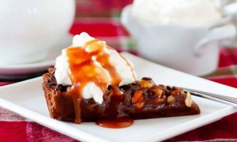 Рецепт французский шоколадный тарт с фундуком