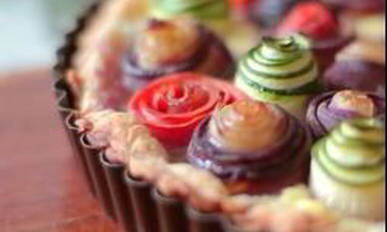 Рецепт овощной тарт с рикоттой мозаика