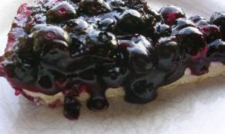 Рецепт тарт с черникой и сливочным сыром