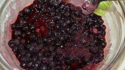 тарт с черникой звездное небо