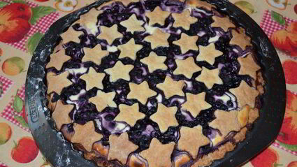тарт с черникой звездное небо