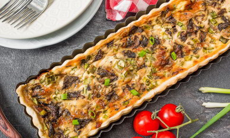 Рецепт тарт с грибами и сыром