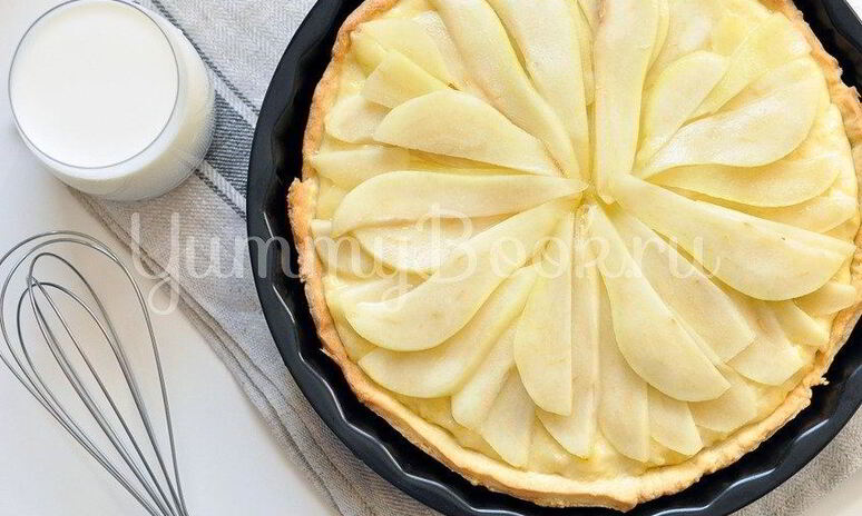 Рецепт тарт с кокосовым молоком и грушами